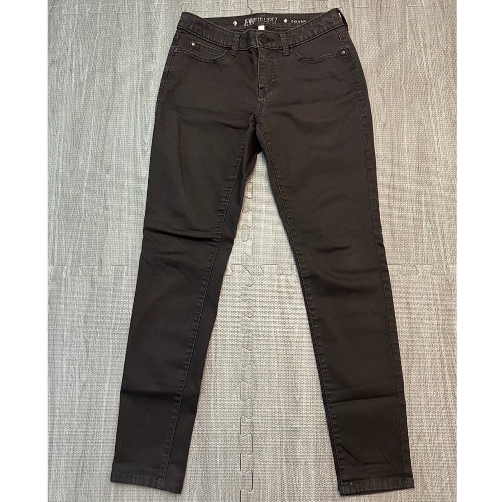 Jennifer Lopez‎ Womens Black Skinny Jeans Mid Rise Stretch Denim Size 4